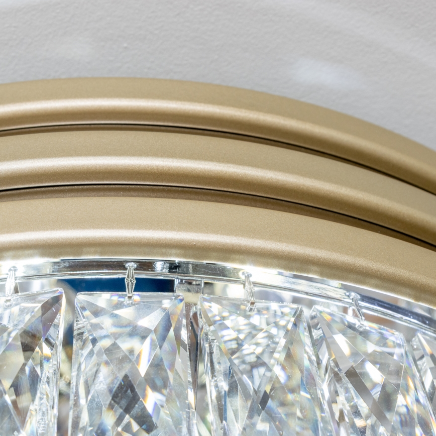 Brilagi - LED Kristallist laevalgusti VELURE 5xE14/40W/230V kuldne