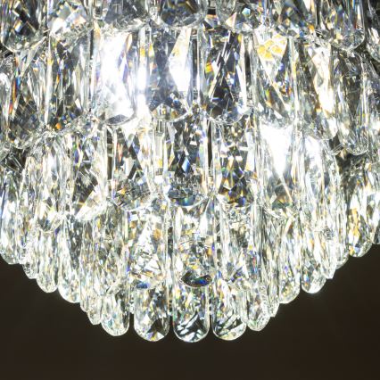 Brilagi - LED Kristallist laevalgusti VELURE 5xE14/40W/230V must