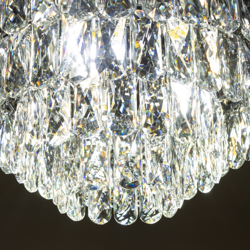 Brilagi - LED Kristallist laevalgusti VELURE 5xE14/40W/230V must