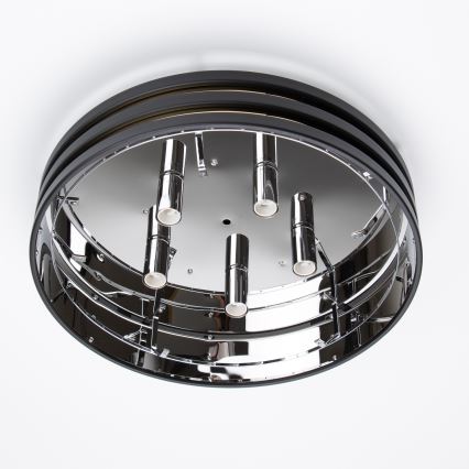 Brilagi - LED Kristallist laevalgusti VELURE 5xE14/40W/230V must