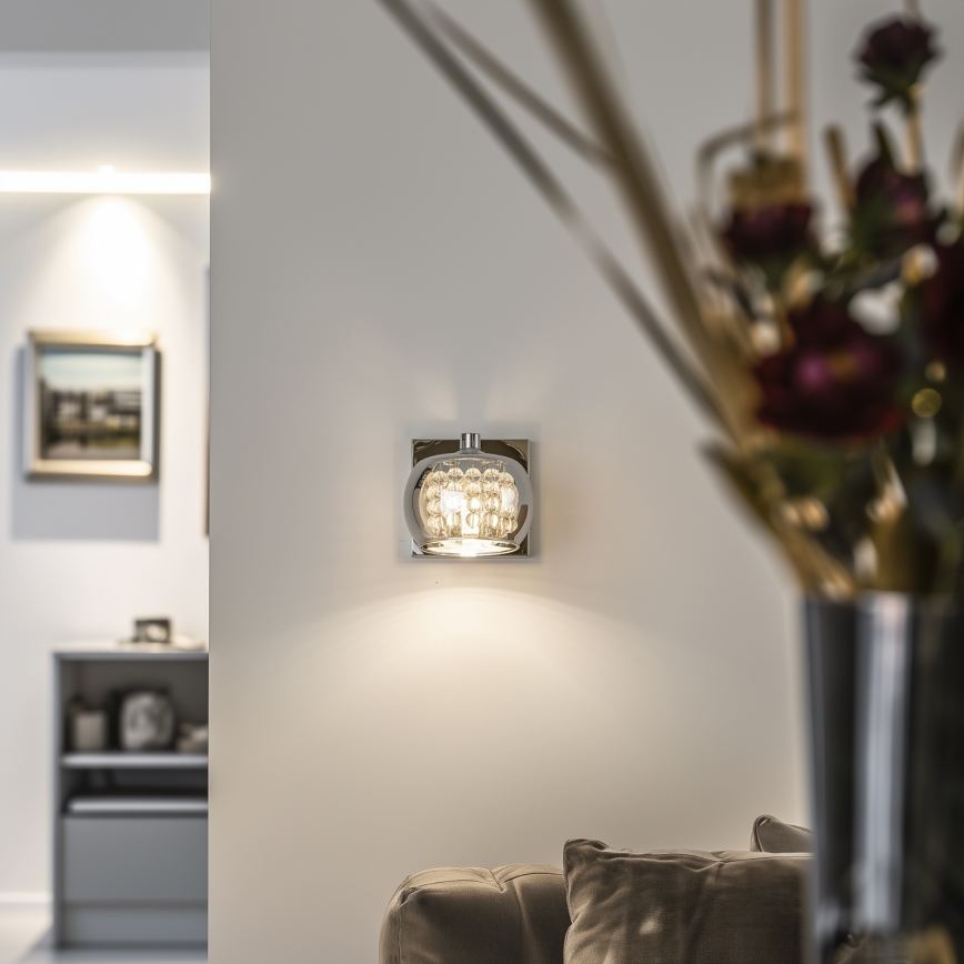 Brilagi - LED Kristallist seinavalgusti JEWEL 1xG9/42W/230V