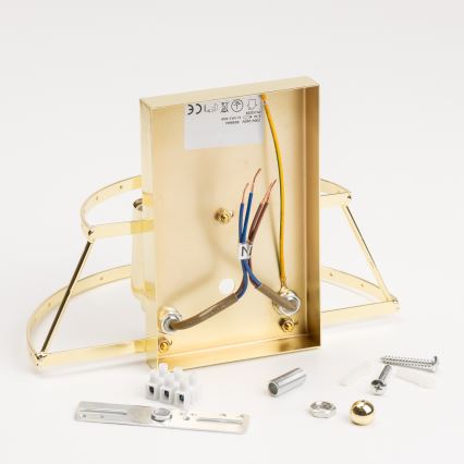 Brilagi - LED Kristallist seinavalgusti MOZART 2xE14/40W/230V kuldne