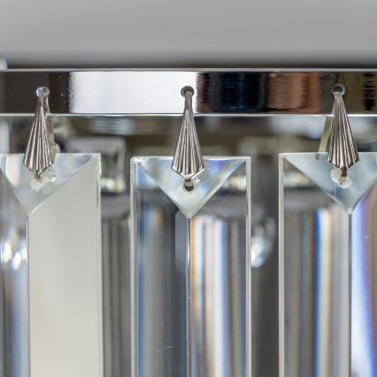 Brilagi - LED Kristallist seinavalgusti MOZART 2xE14/40W/230V läikiv kroom