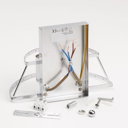 Brilagi - LED Kristallist seinavalgusti MOZART 2xE14/40W/230V läikiv kroom