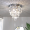 Brilagi - LED-kristalllaelamp MOZART 5xE14/40W/230V läbimõõt 40 cm läikiv kroom