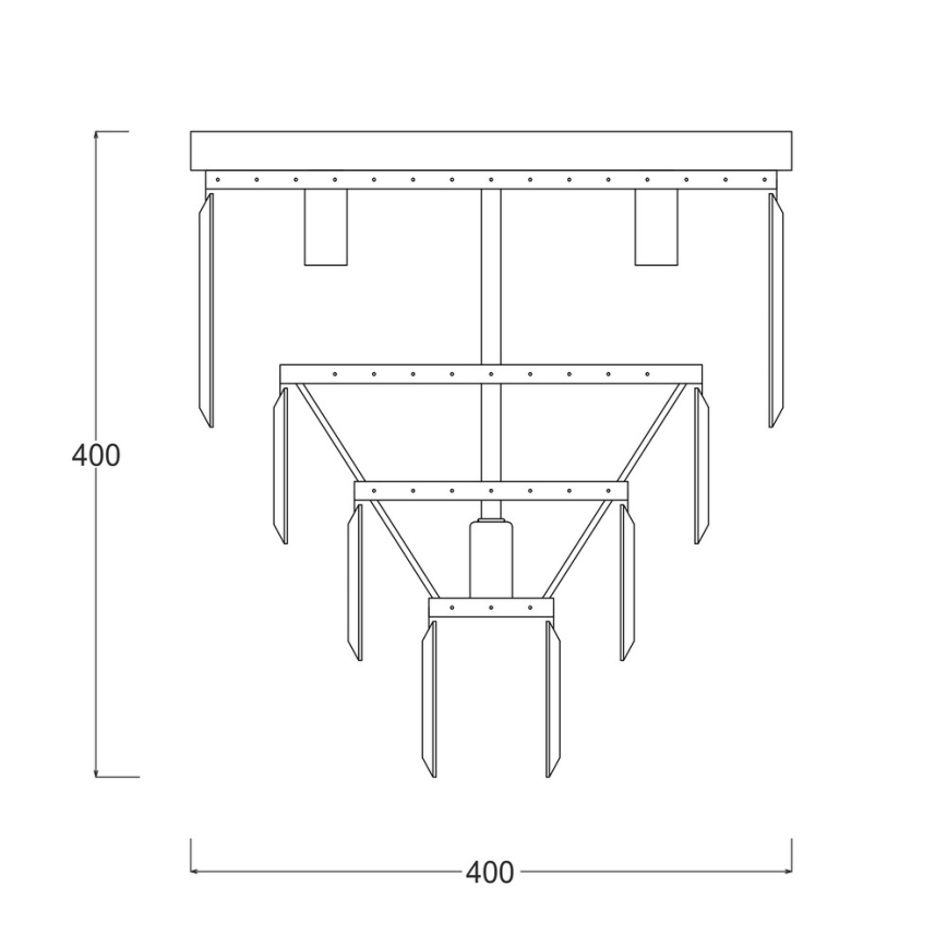 Brilagi - LED-kristalllaelamp MOZART 5xE14/40W/230V läbimõõt 40 cm läikiv kroom