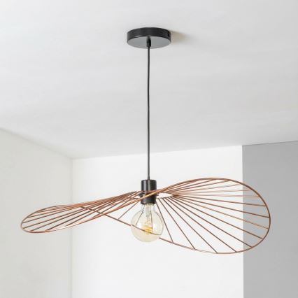 Brilagi - LED-kroonlühter CERIA WIRE, kaabliga riputatav, 1xE27/40W/230V, 60x80 cm, pronks