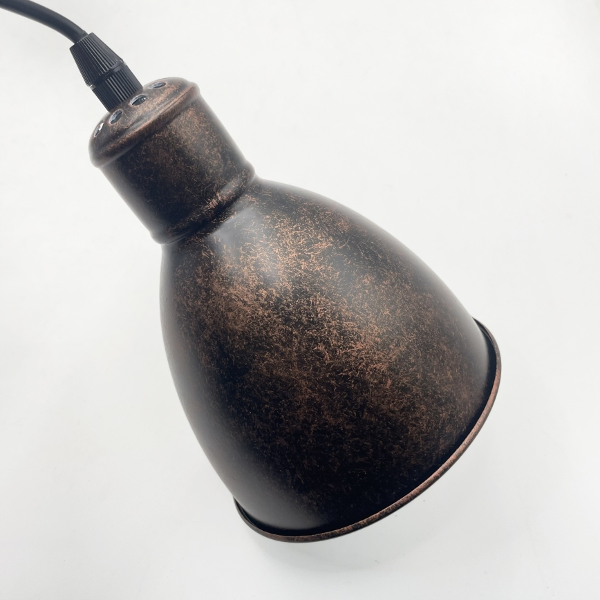 Brilagi - LED-kroonlühter riputuskaabliga RIDDY 4xE27/60W/230V vaskne/patina