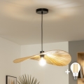 Brilagi - LED-kroonlühter riputusnööriga CERIA BOHO 1xE27/40W/230V läbimõõt 60 cm rafiast
