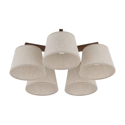 BRILAGI - LED lae külge kinnitatav lühter LATTE 5xE27/15W/230V mänd/kreem