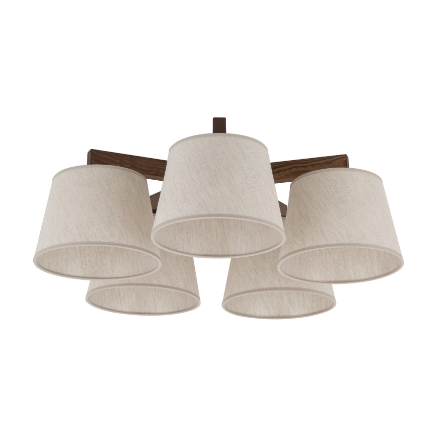 BRILAGI - LED lae külge kinnitatav lühter LATTE 5xE27/15W/230V mänd/kreem