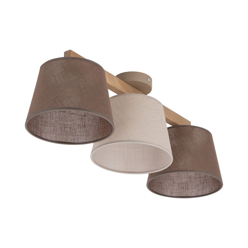 BRILAGI - LED lae külge kinnitatav lühter LATTE SABIA 3xE27/15W/230V mänd/segavärv
