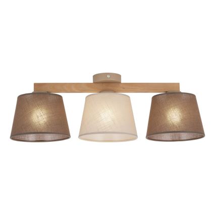 BRILAGI - LED lae külge kinnitatav lühter LATTE SABIA 3xE27/15W/230V mänd/segavärv
