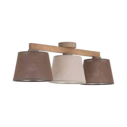 BRILAGI - LED lae külge kinnitatav lühter LATTE SABIA 3xE27/15W/230V mänd/segavärv