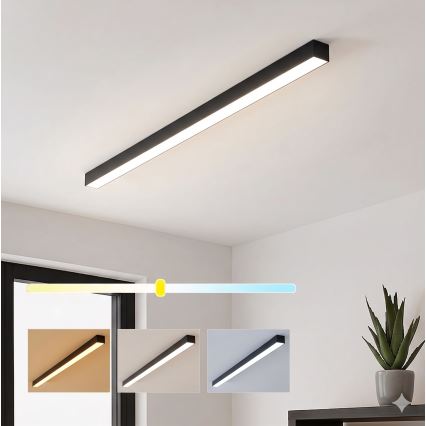 Brilagi - LED lae pinnale kinnitatav valgusti FULLDAY LED/30/40/50W/230V 2700/4000/6000K 150 cm must