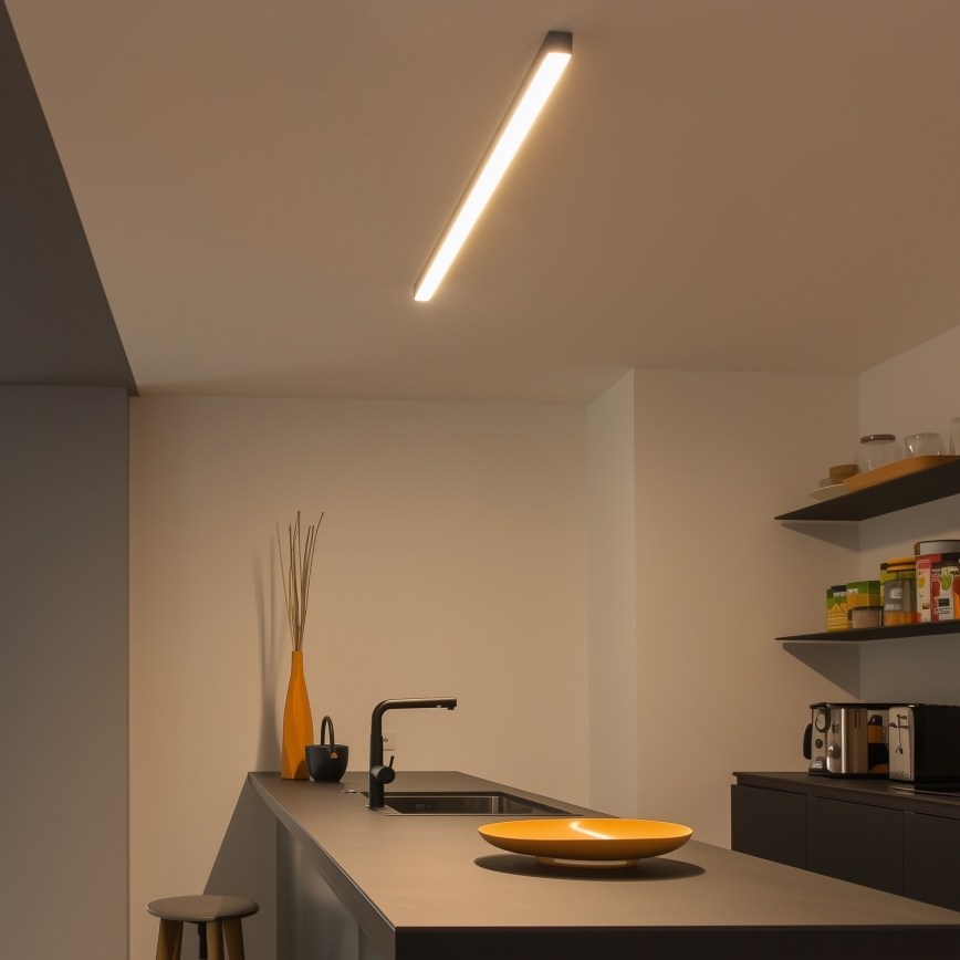 Brilagi - LED lae pinnale kinnitatav valgusti FULLDAY LED/30/40/50W/230V 2700/4000/6000K 150 cm must