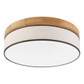 Brilagi - LED-laekattav valgusti BELLADONNA LED/36W/230V läbimõõt 40 cm kreem/ tamm