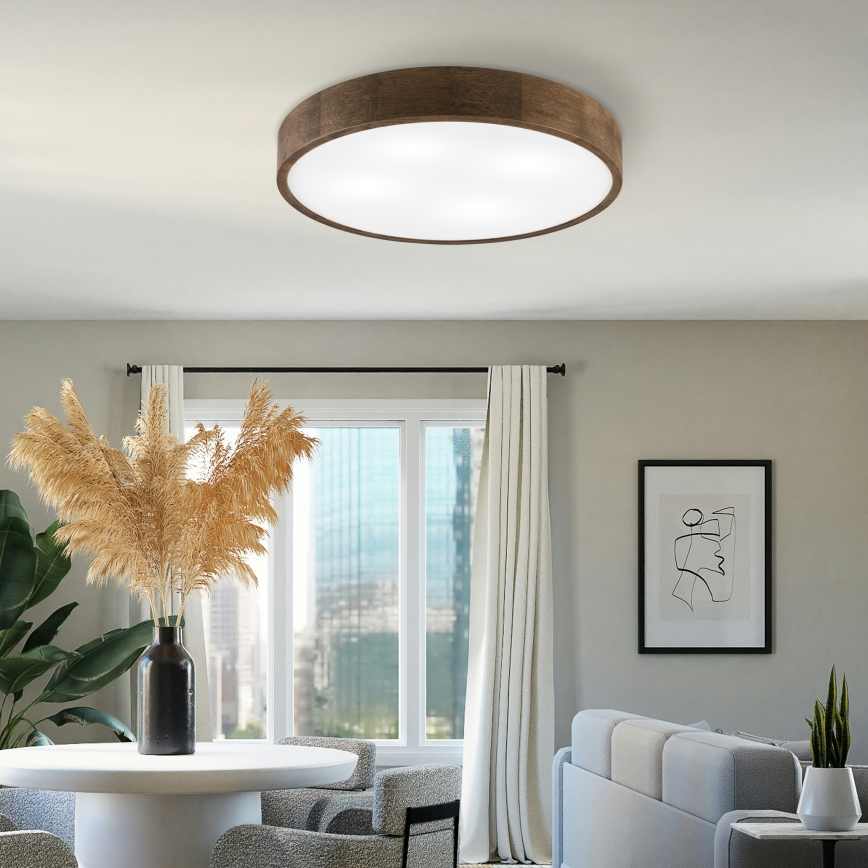 Brilagi - LED Laekvalgusti CARVALHO 4xE27/60W/230V pähkel Ø 57,5 cm
