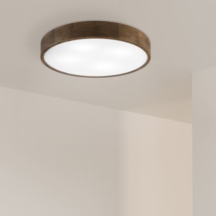 Brilagi - LED Laekvalgusti CARVALHO 4xE27/60W/230V pähkel Ø 57,5 cm