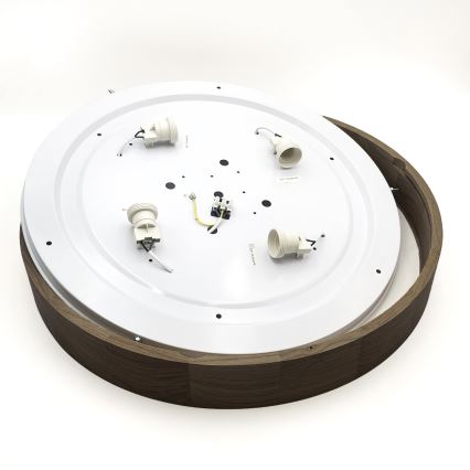 Brilagi - LED Laekvalgusti CARVALHO 4xE27/60W/230V pähkel Ø 57,5 cm