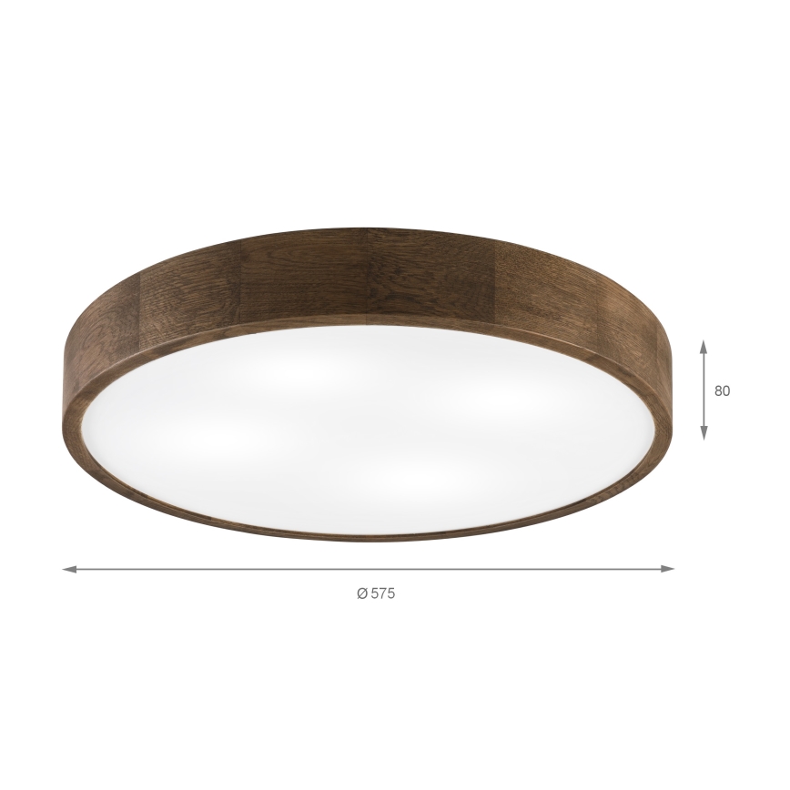 Brilagi - LED Laekvalgusti CARVALHO 4xE27/60W/230V pähkel Ø 57,5 cm