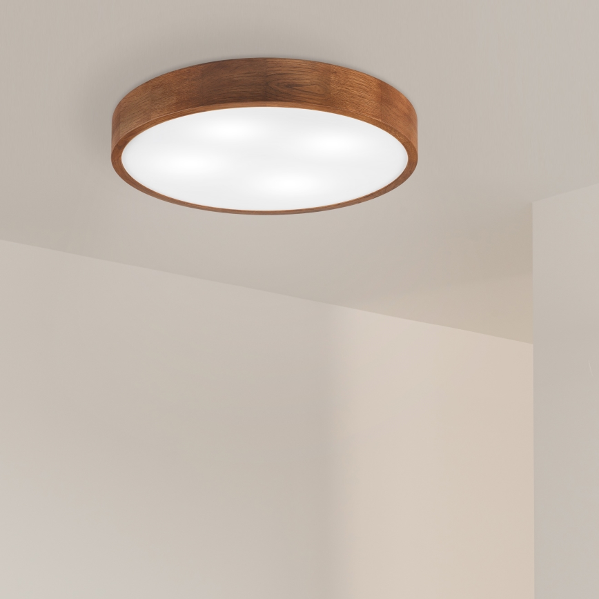 Brilagi - LED Laekvalgusti CARVALHO 4xE27/60W/230V tamm kirsipuu Ø 57,5 cm