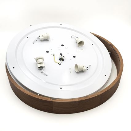Brilagi - LED Laekvalgusti CARVALHO 4xE27/60W/230V tamm kirsipuu Ø 57,5 cm