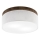 Brilagi - LED laelamp BELLADONNA 2xE27/15W/230V läbimõõt 40 cm valge/pähkel tamm