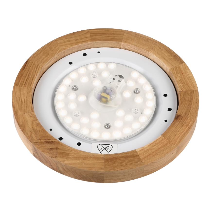 Brilagi - LED Laelamp BELLADONNA LED/20W/230V Ø 30 cm valge/ tamm