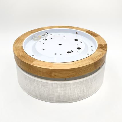 Brilagi - LED Laelamp BELLADONNA LED/20W/230V Ø 30 cm valge/ tamm