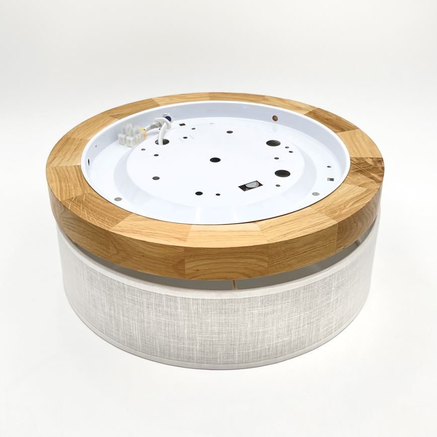Brilagi - LED Laelamp BELLADONNA LED/20W/230V Ø 30 cm valge/ tamm