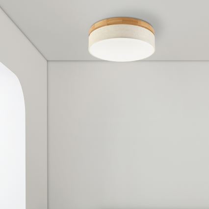 Brilagi - LED Laelamp BELLADONNA LED/36W/230V läbimõõt 40 cm kreem/ tamm