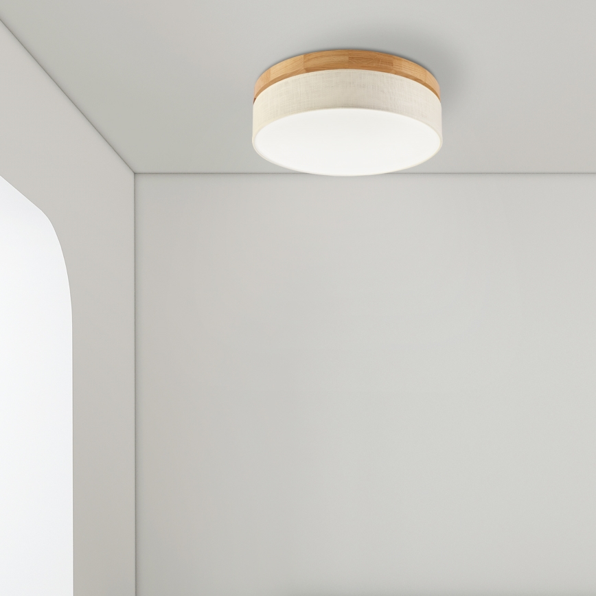 Brilagi - LED Laelamp BELLADONNA LED/36W/230V läbimõõt 40 cm kreem/ tamm