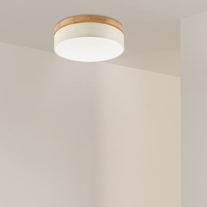Brilagi - LED Laelamp BELLADONNA LED/36W/230V läbimõõt 40 cm kreem/ tamm
