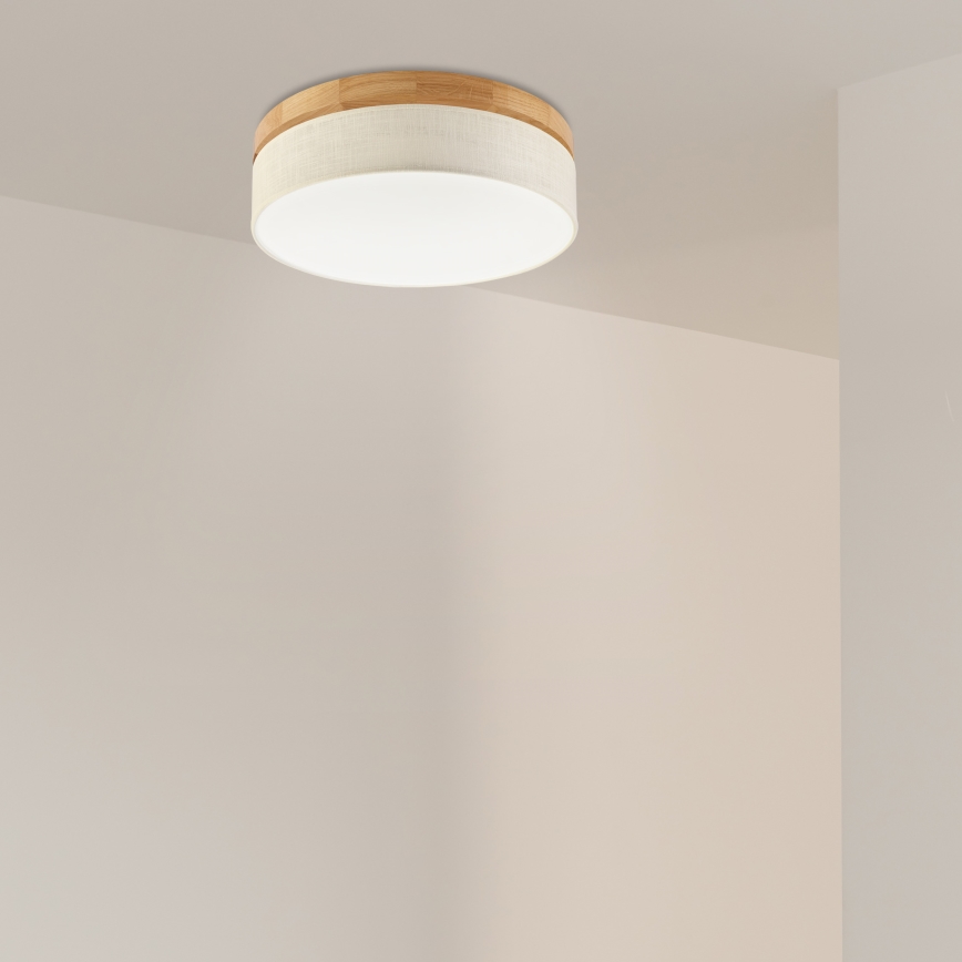 Brilagi - LED Laelamp BELLADONNA LED/36W/230V läbimõõt 40 cm kreem/ tamm