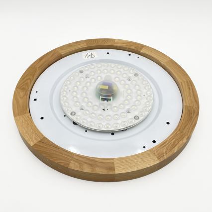Brilagi - LED Laelamp BELLADONNA LED/36W/230V läbimõõt 40 cm kreem/ tamm