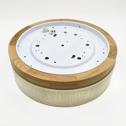 Brilagi - LED Laelamp BELLADONNA LED/36W/230V läbimõõt 40 cm kreem/ tamm