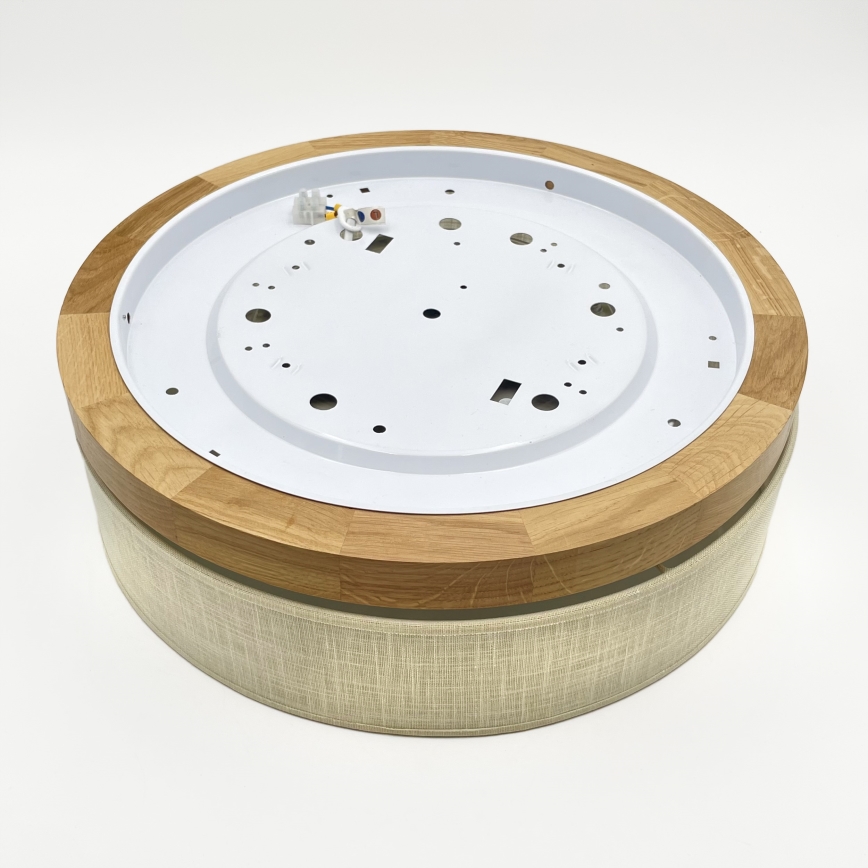 Brilagi - LED Laelamp BELLADONNA LED/36W/230V läbimõõt 40 cm kreem/ tamm