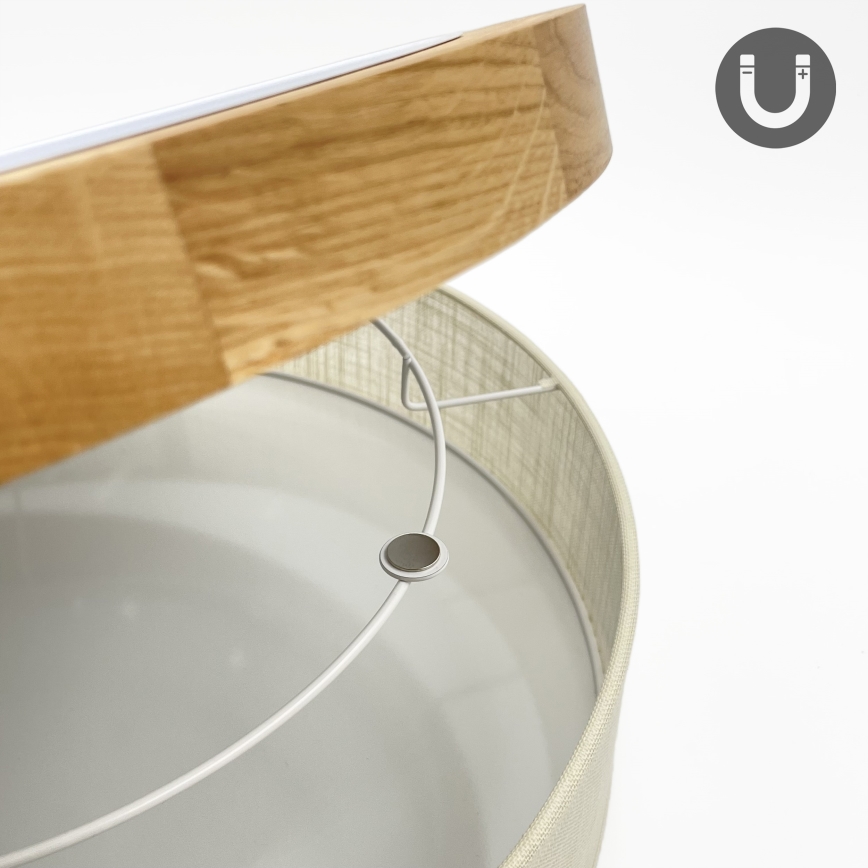 Brilagi - LED laelamp BELLADONNA LED/36W/230V läbimõõt 50 cm kreem/tamm