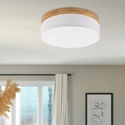 Brilagi - LED Laelamp BELLADONNA LED/36W/230V Ø 40 cm valge/tamm