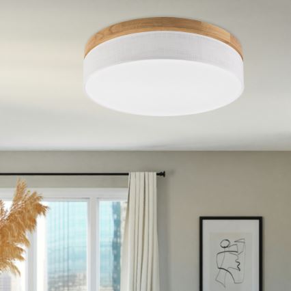 Brilagi - LED Laelamp BELLADONNA LED/36W/230V Ø 50 cm valge/ tamm