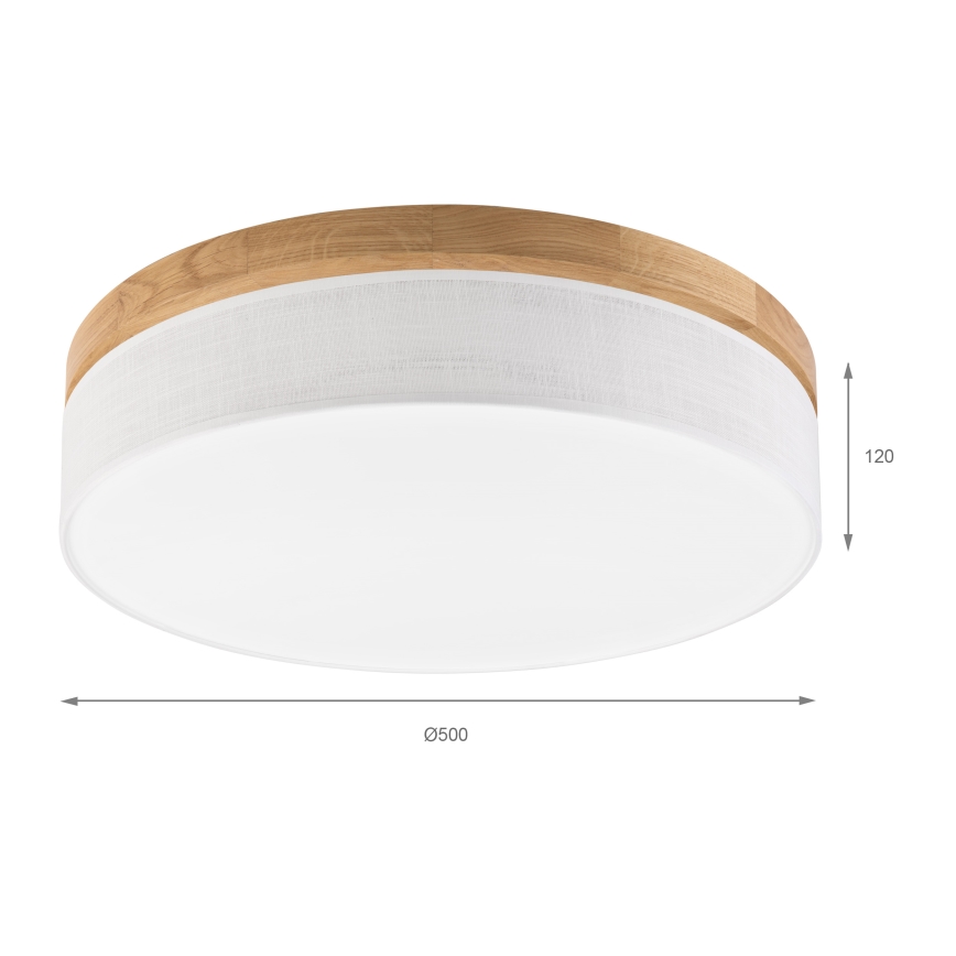 Brilagi - LED Laelamp BELLADONNA LED/36W/230V Ø 50 cm valge/ tamm
