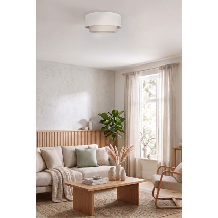 Brilagi - LED-laelamp BOHO ECO 1xE27/10W/230V Ø 40 cm kreemjas