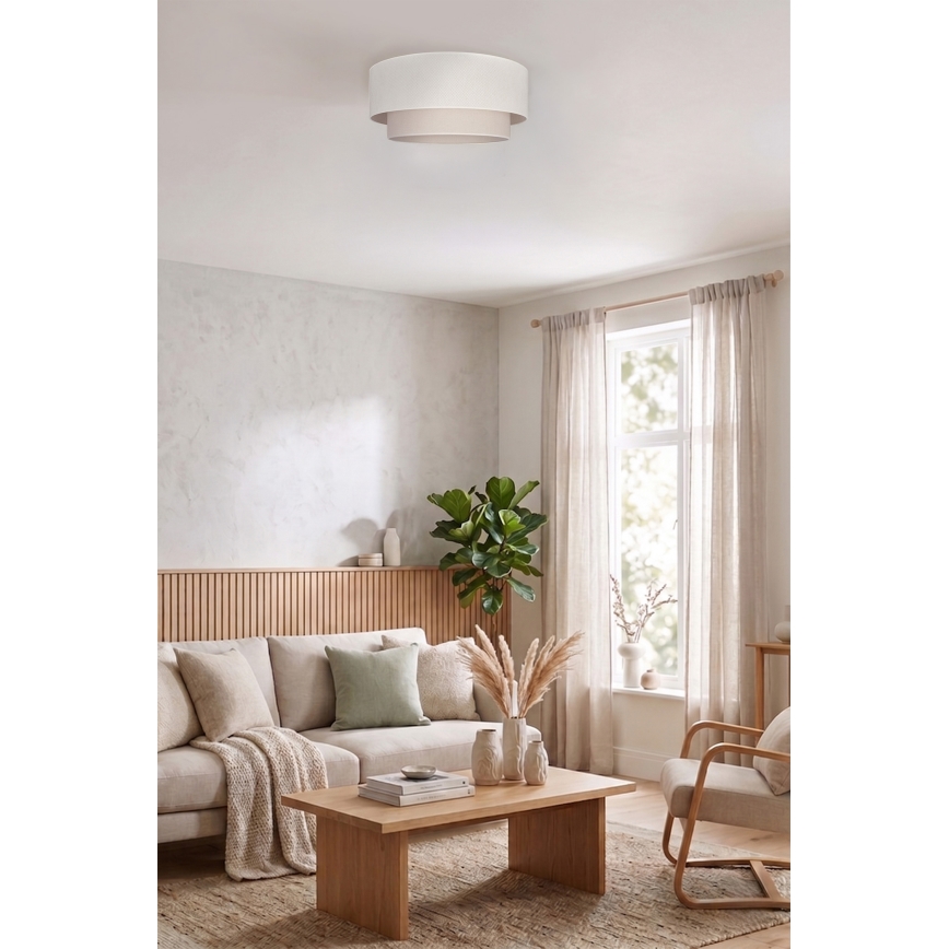 Brilagi - LED-laelamp BOHO ECO 1xE27/10W/230V Ø 40 cm kreemjas