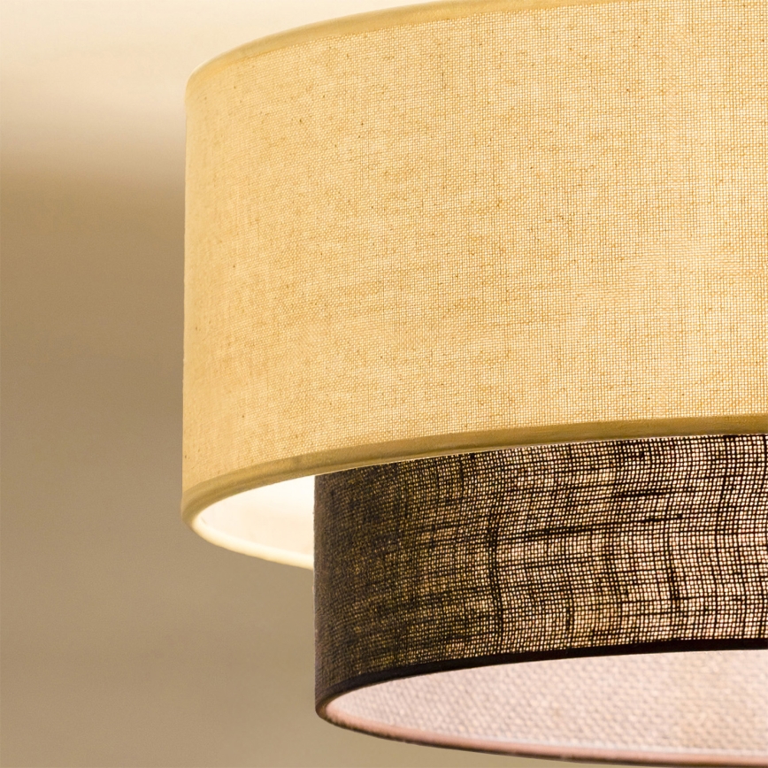 Brilagi - LED-laelamp BOHO STYLE 1xE27/15W/230V, läbimõõt 40 cm, kreemjas/pruun