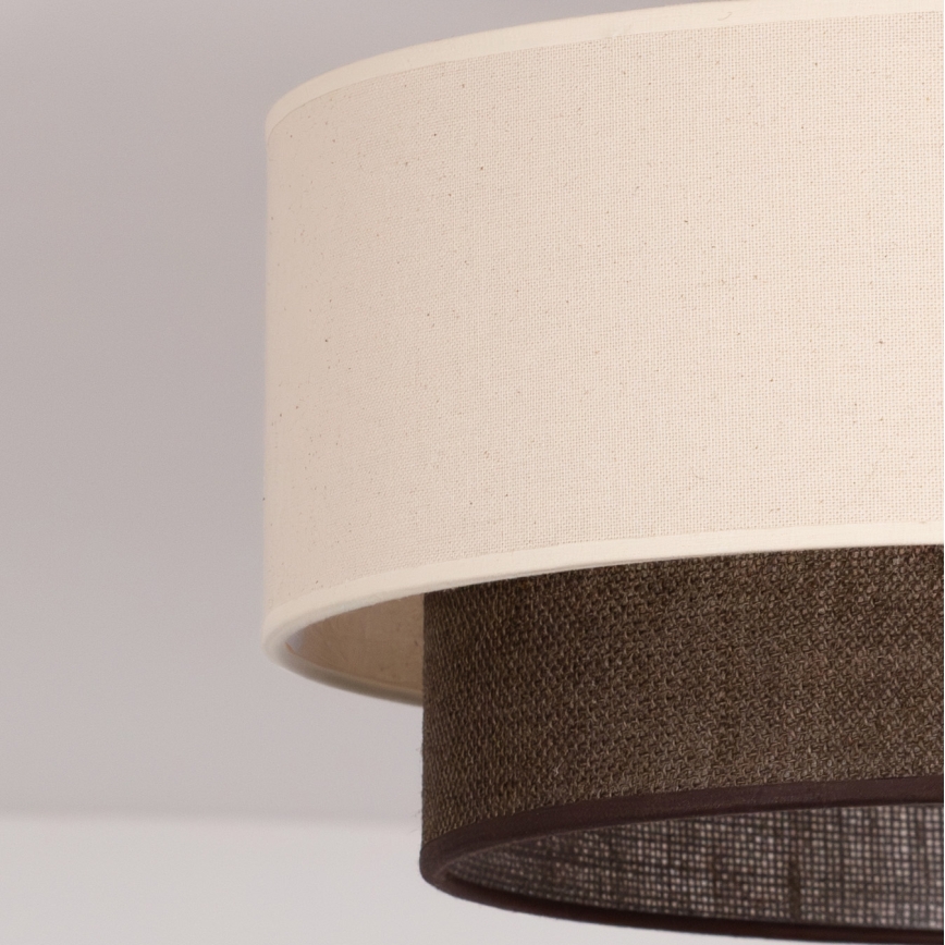 Brilagi - LED-laelamp BOHO STYLE 1xE27/15W/230V, läbimõõt 40 cm, kreemjas/pruun