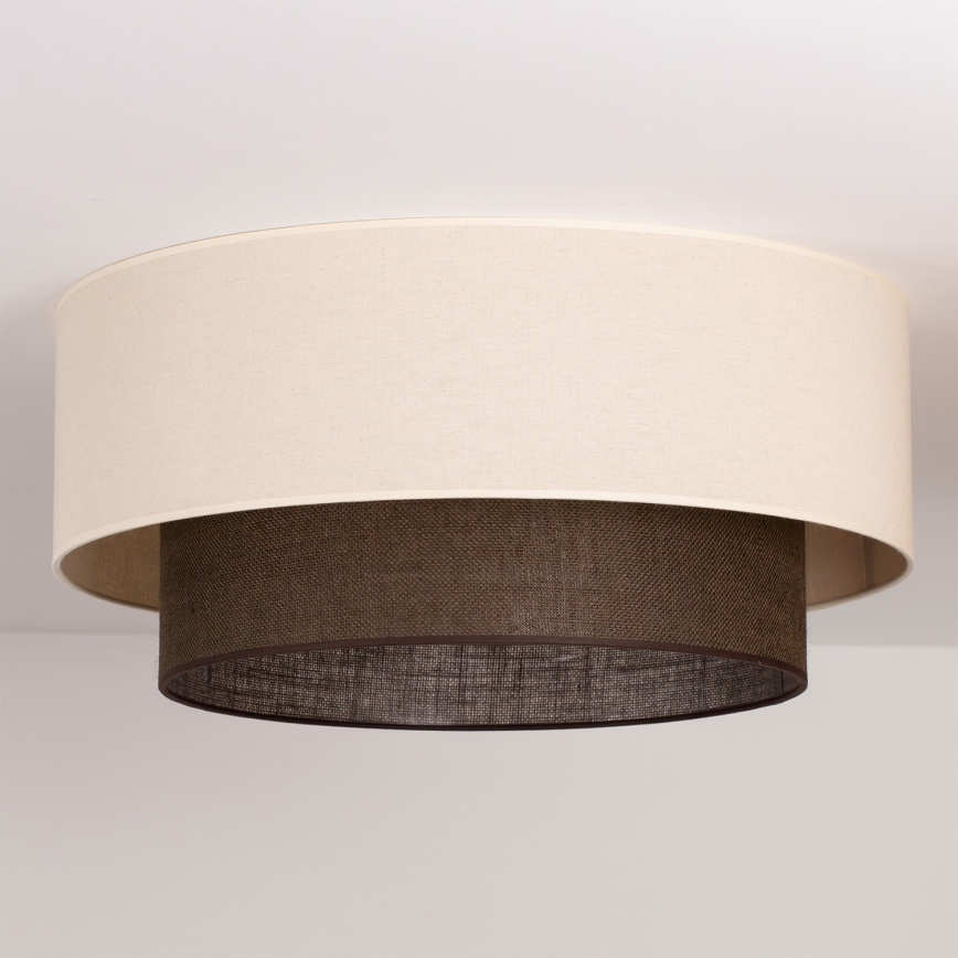 Brilagi - LED laelamp BOHO STYLE 3xE27/15W/230V läbimõõt 60 cm kreemjas/pruun