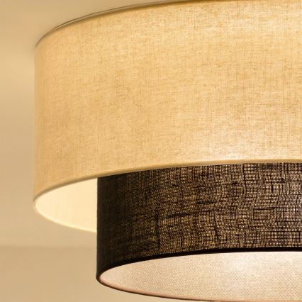 Brilagi - LED laelamp BOHO STYLE 3xE27/15W/230V läbimõõt 60 cm kreemjas/pruun