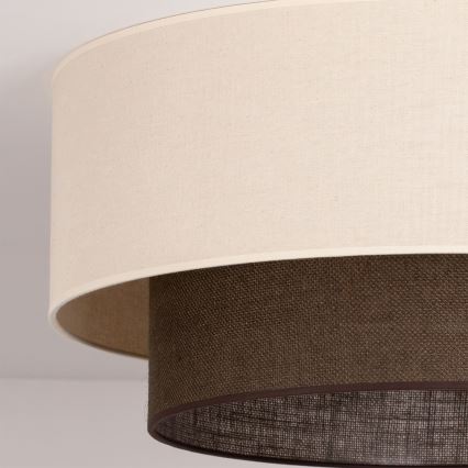 Brilagi - LED laelamp BOHO STYLE 3xE27/15W/230V läbimõõt 60 cm kreemjas/pruun