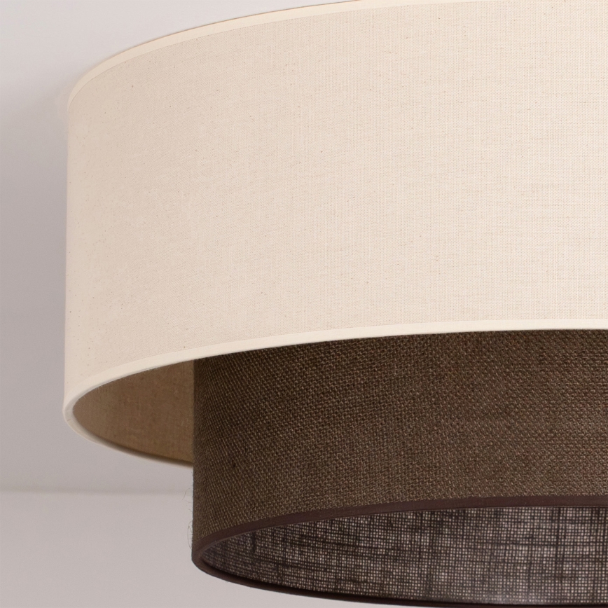 Brilagi - LED laelamp BOHO STYLE 3xE27/15W/230V läbimõõt 60 cm kreemjas/pruun